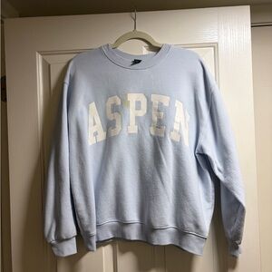 Aspen Light Blue Crew Neck Hoodie
